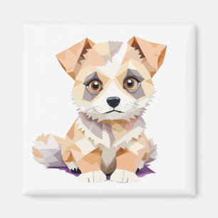 Aimant Chiot Jouer adorable Amusant Colorful Animal joyeu