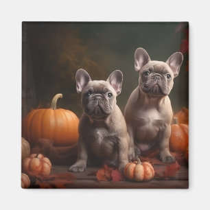 Aimant Chiots Bouledogue Français Délice d'Automne Citrou