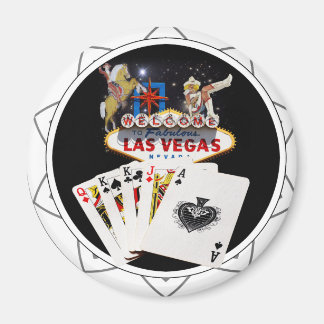 Aimant Chip Black Poker Affiche de bienvenue