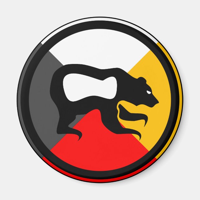 Aimant Chippewa Dodem Makwa (Devant)