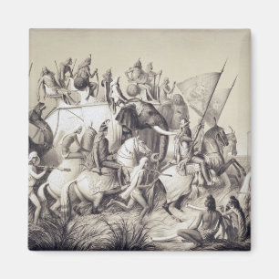 Aimant Chir Singh, maharaja des Sikhs avec le roi de