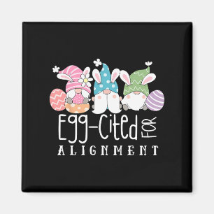 Aimant Chiropractor Oeuf de Gnomes mignons de Pâques cité