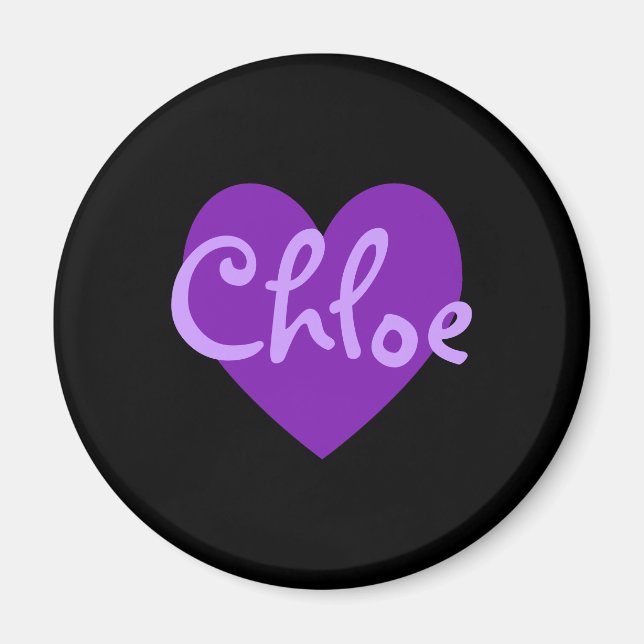 Aimant Chloe en violet (Devant)