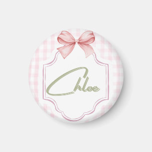 Aimant Chloé personnalisé bébé fille infirmière Bow&En vi