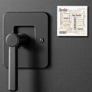 Aimant Chocolat, amandes et chocolat foncé Conception de