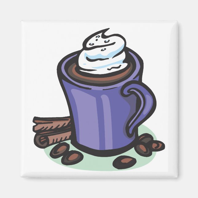 Aimant chocolat chaud cacao (Devant)