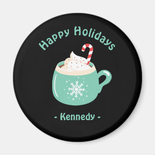 Aimant Chocolat chaud de Noël