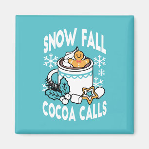 Aimant Chocolat Chaud et Charme de l'Hiver - Appels de Ca