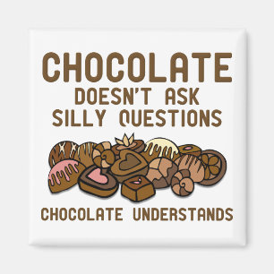 Aimant Chocolat comprend l'aimant drôle du réfrigérateur