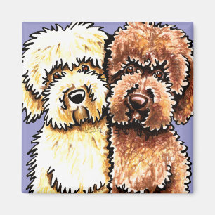 Aimant Chocolat crème Labradoodles