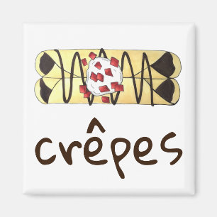 Aimant Chocolat Crêpe Pancake France Cuisine Française Cr