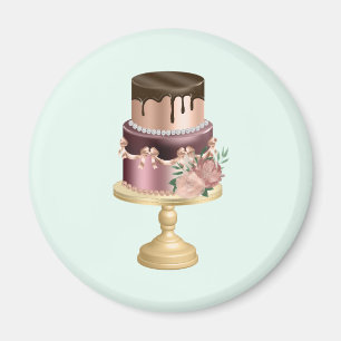 Aimant Chocolat Drives et Rose Gold Luxury Cake