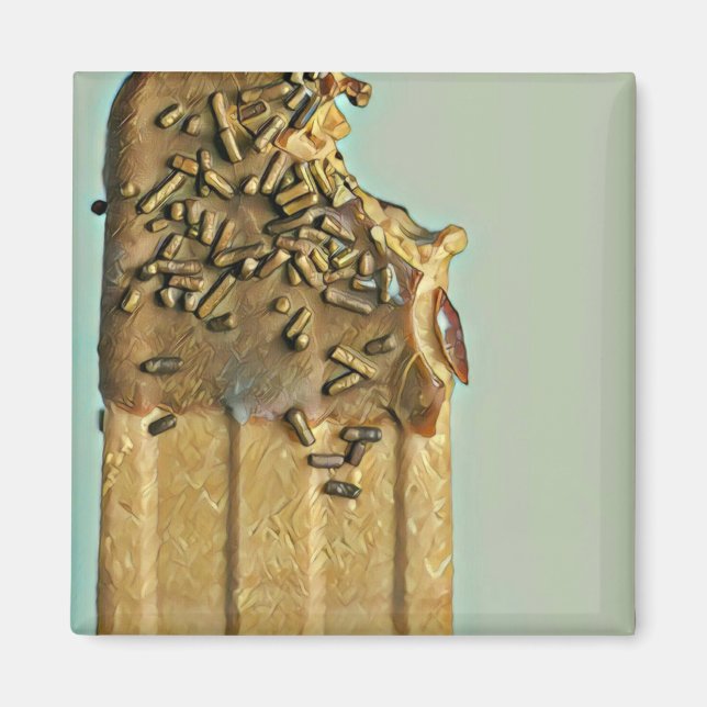 Aimant Chocolat glacé popsicle (Devant)