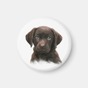 Aimant Chocolat Labrador Retriever Brown