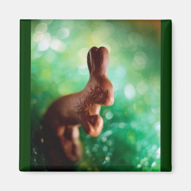Aimant Chocolat Lapin de Pâques (Devant)
