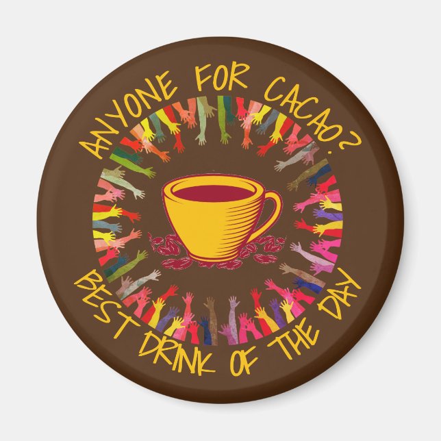 Aimant Chocolat PERSONNE POUR CACAO Personnalisable (Devant)