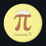 Aimant Chocolate Pi Day Symbol Math Teacher Funny<br><div class="desc">This funny chocolate pi symbol is a perfect gift for Pi Day!  Celebrate with your math teacher,  mathematics professor or mathematician friends!  A funny design that is great for kids too!</div>