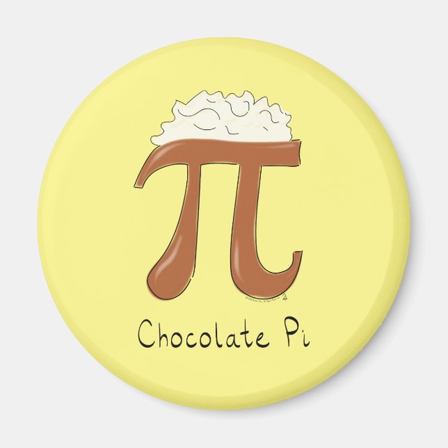 Aimant Chocolate Pi Day Symbol Math Teacher Funny (Devant)
