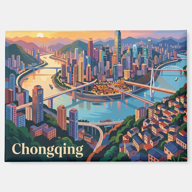 Aimant Chongqing, Chine (Recto)