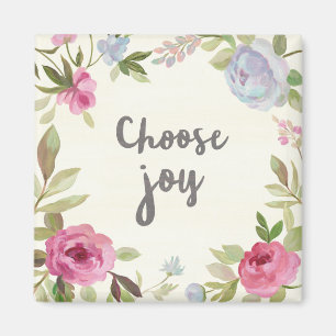 Aimant Choose Joy Pastel Floral