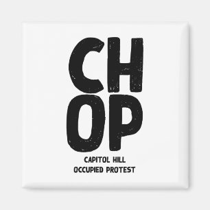 Aimant Chop Capitol Hill Occupé Manifestation Libre Seatt