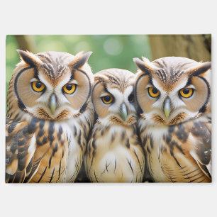 Aimant Chouette Animal Nature Faune Affection Tendresse