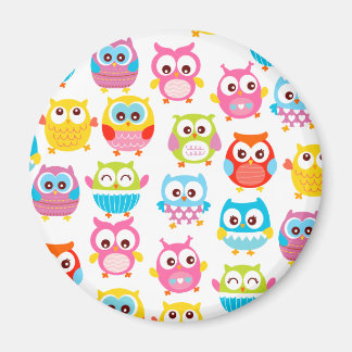 Aimant Chouettes de petits mignons