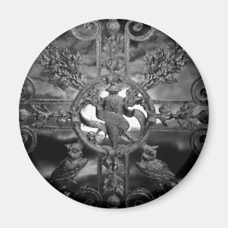 Aimant Chouettes de porte de cimetière gothique