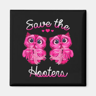 Aimant Chouettes Sauver Un Hooters Pink Ribbon Cancer du