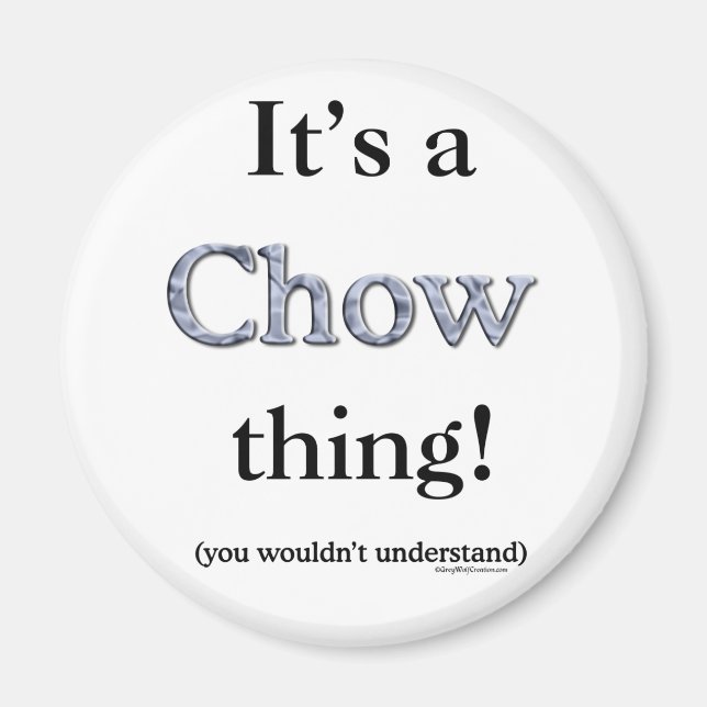 Aimant Chow Chow Thing (Devant)