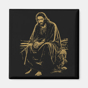 Aimant Christ dans le désert Prière de Jésus Foi chrétien
