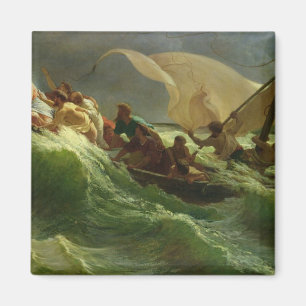 Aimant Christ endormi dans son bateau