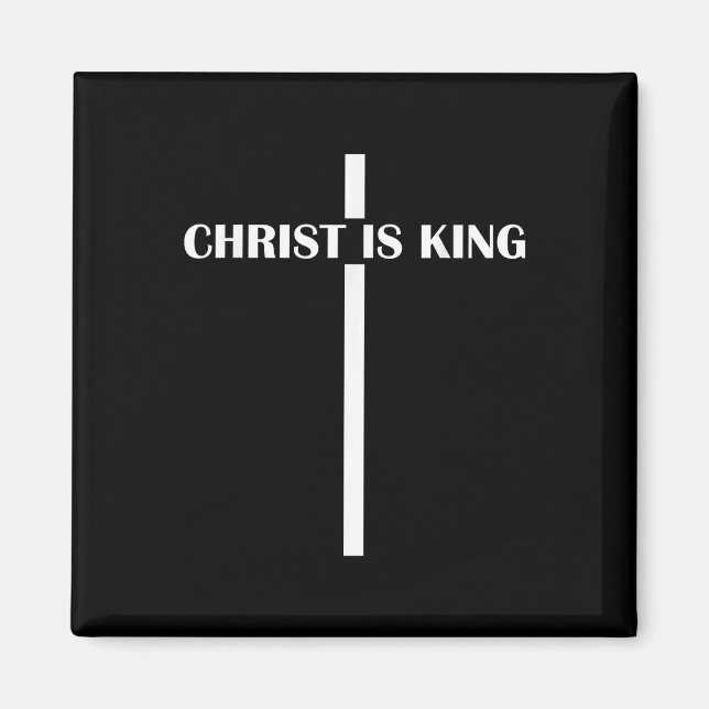 Aimant Christ Est Le Roi Foi Chrétienne Eglise Christ Est (Devant)