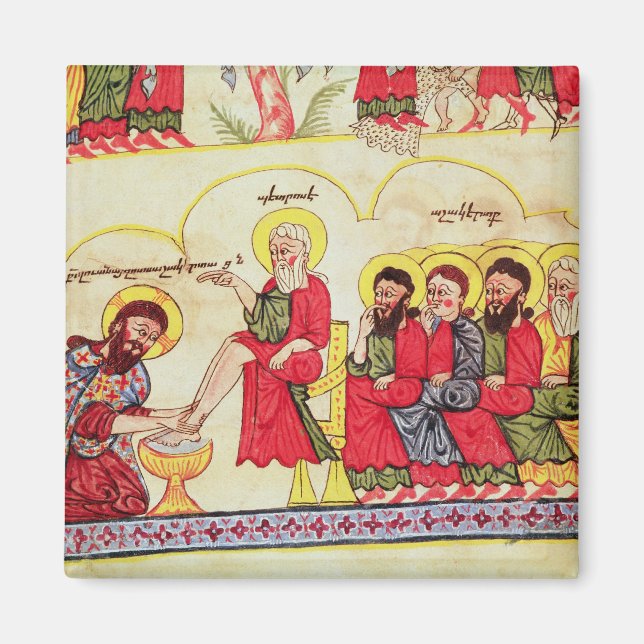 Aimant Christ lave les pieds des disciples (Devant)
