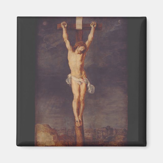 Aimant Christ mort sur la croix par Pierre Paul Rubens Ar (Devant)