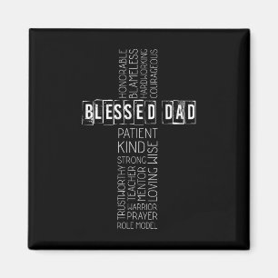 Aimant Christian Blessed Papa Fête des pères croisée
