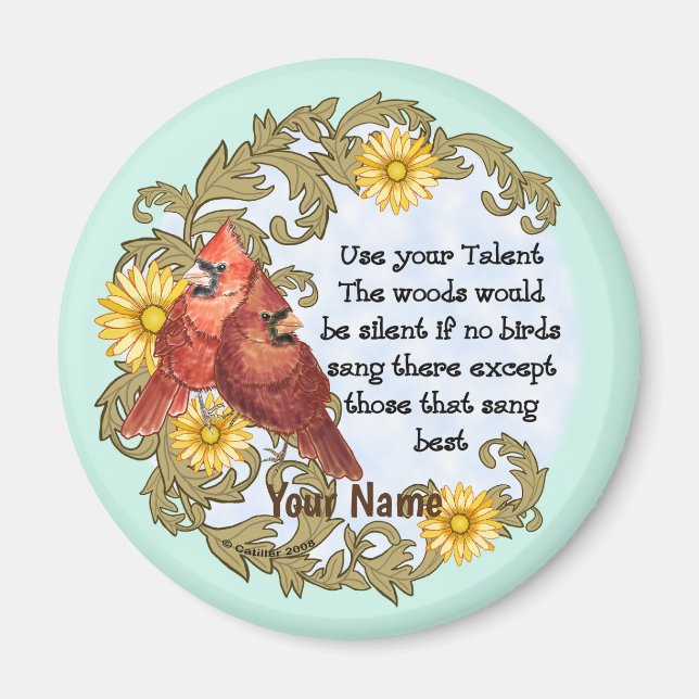 Aimant Christian Cardinals Talent (Devant)