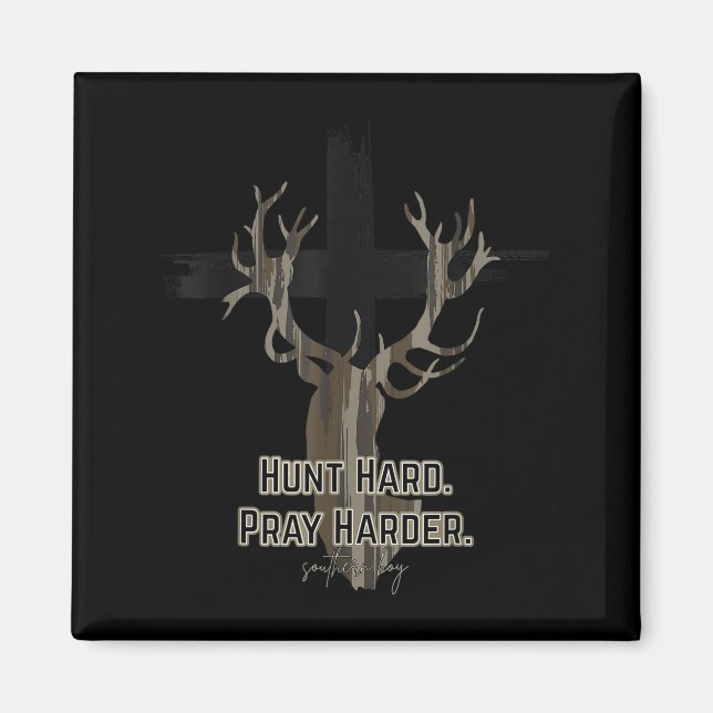 Aimant Christian Cross Camo Chasse Dur Prie Plus Fort Cer (Devant)