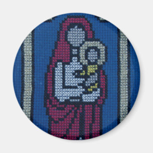 Aimant Christian embroidery