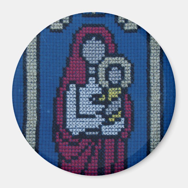 Aimant Christian embroidery (Devant)