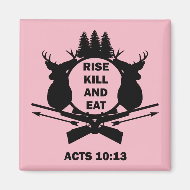 Aimant Christian Hunter Hunter Actes de chasse 10:13 Mont (Devant)