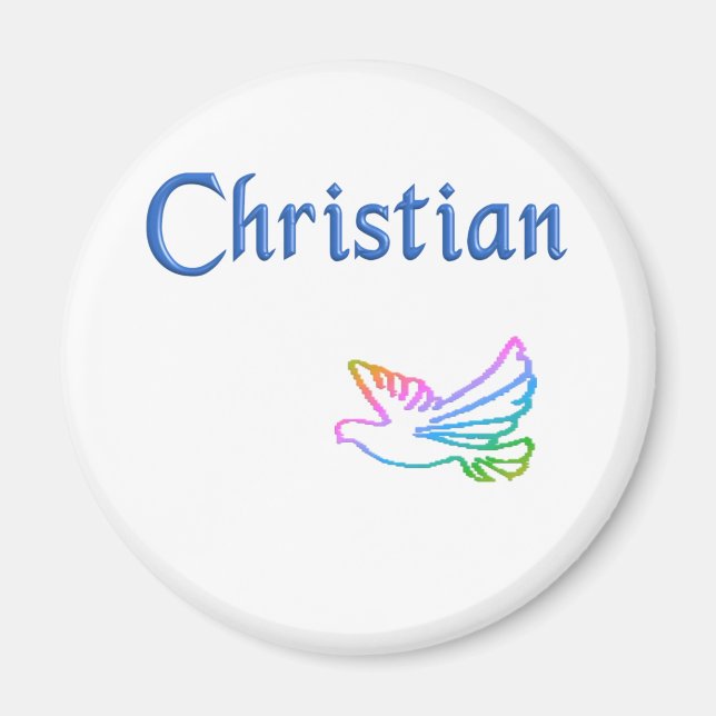 Aimant Christian Rainbow Dove (Devant)