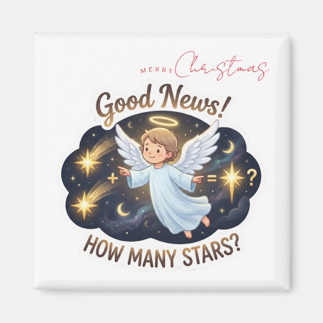 Aimant Christmas Angel Good News Math & Counting Game  (Devant)