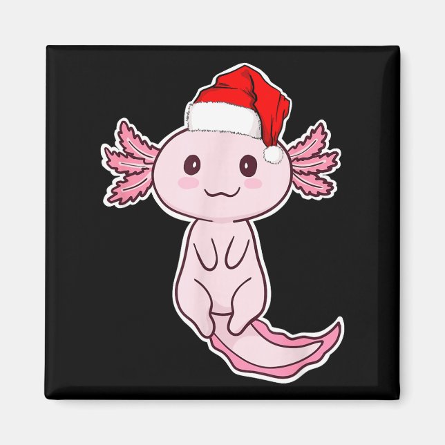 Aimant Christmas Axolotl  (Devant)