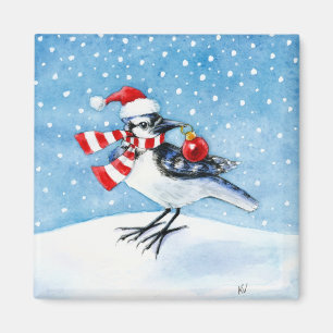 Aimant Christmas Blue Jay