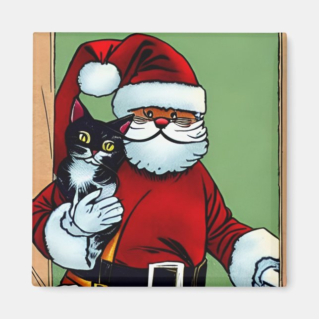 Aimant Christmas Cat (Devant)