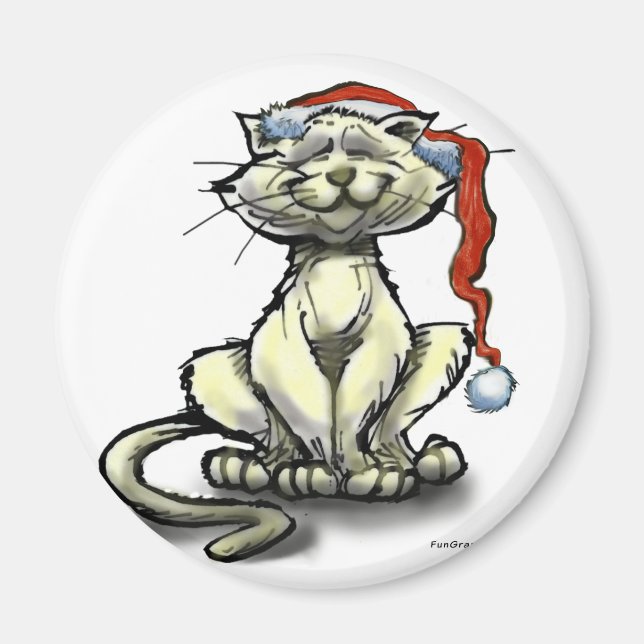 Aimant Christmas Cat (Devant)