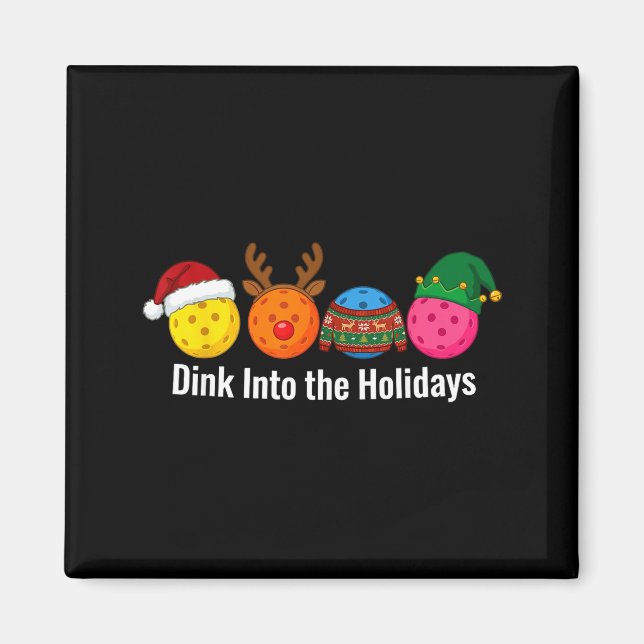 Aimant Christmas Ckleball Santa Reindeer Elf Ugly Xmas Sw (Devant)