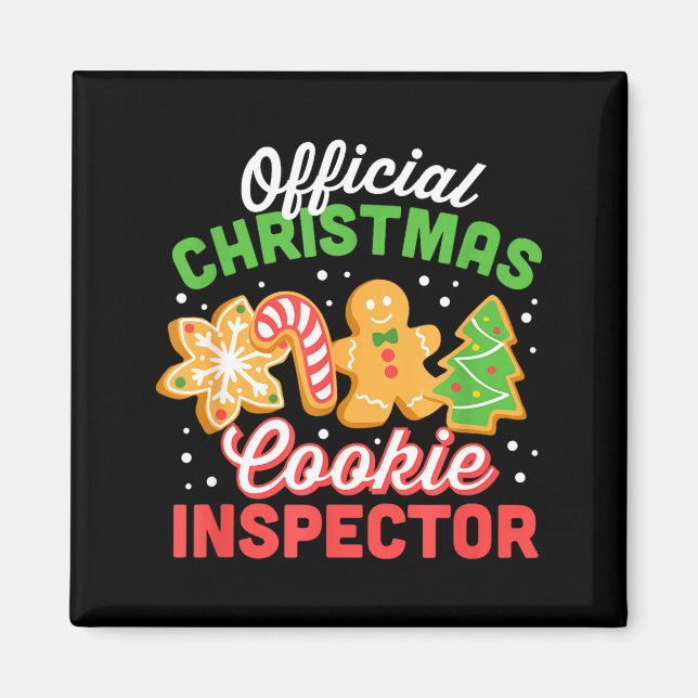 Aimant Christmas Cookie Inspector Dad  (Devant)