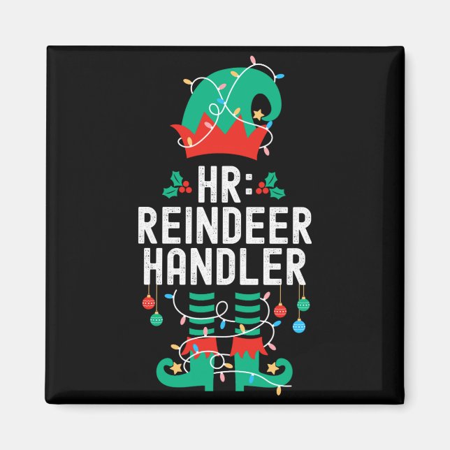 Aimant Christmas Elf Office Team Party Family Matching  (Devant)